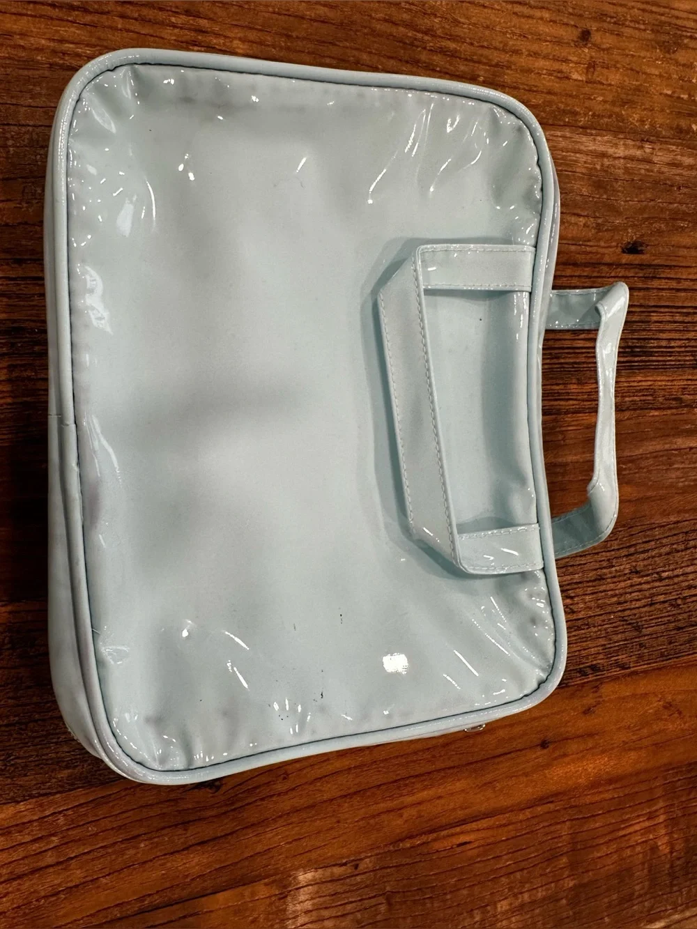 Philosophy Pale Blue Glossy Cosmetic Pouch